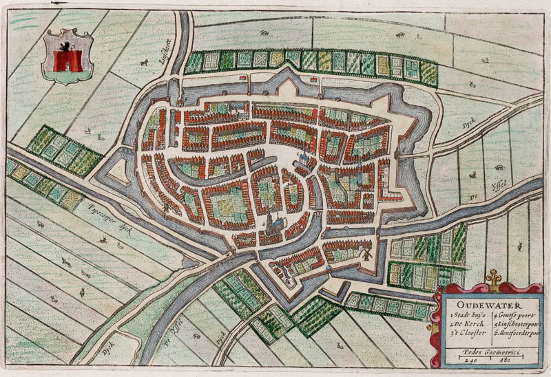 Oudewater 1649 Blaeu